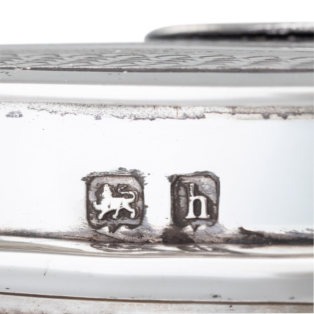 A Silver Oval Trinket Box