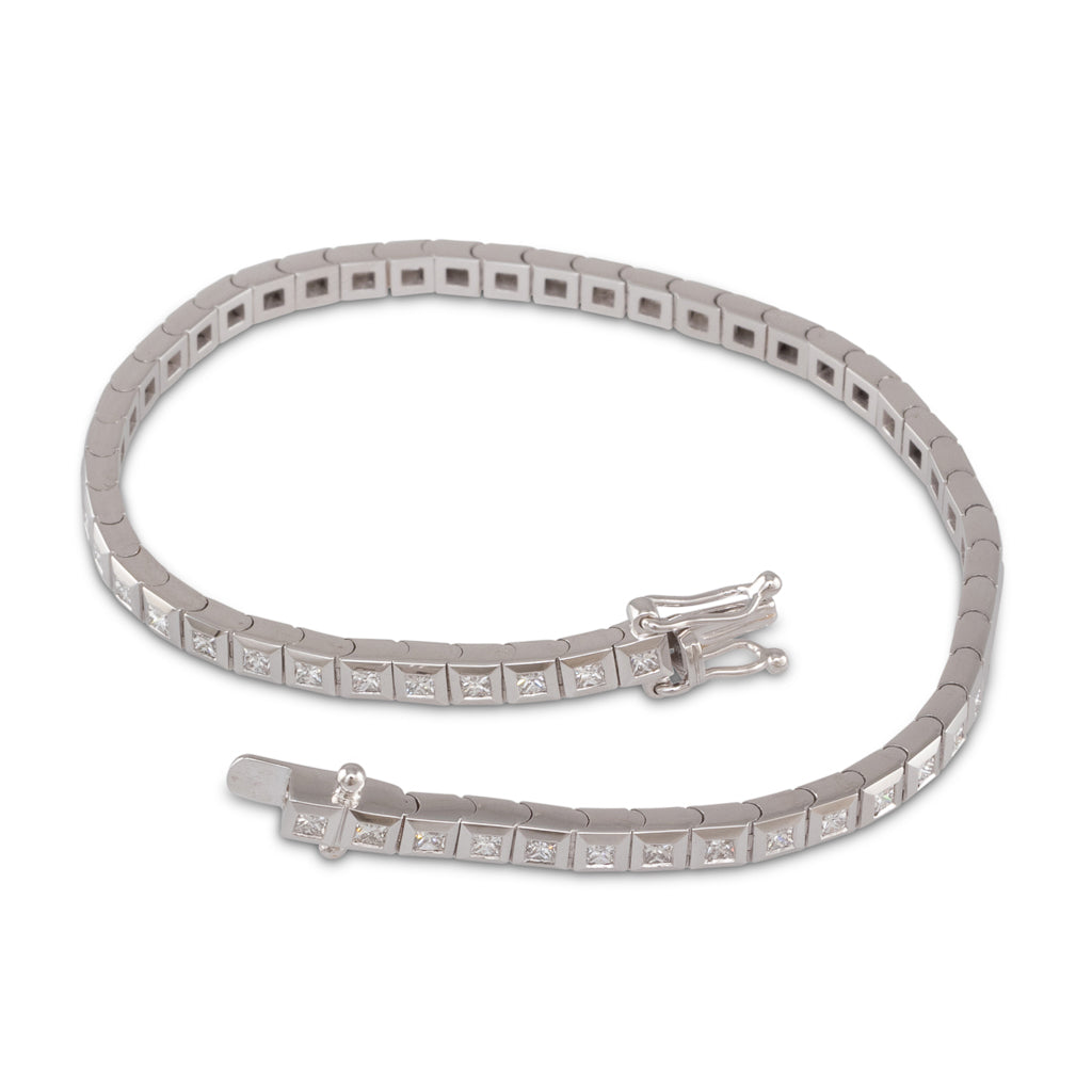 Princess Cut Tennis Bracelet 1.74ct