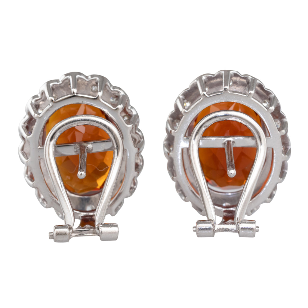 Diamond & Garnet Earrings