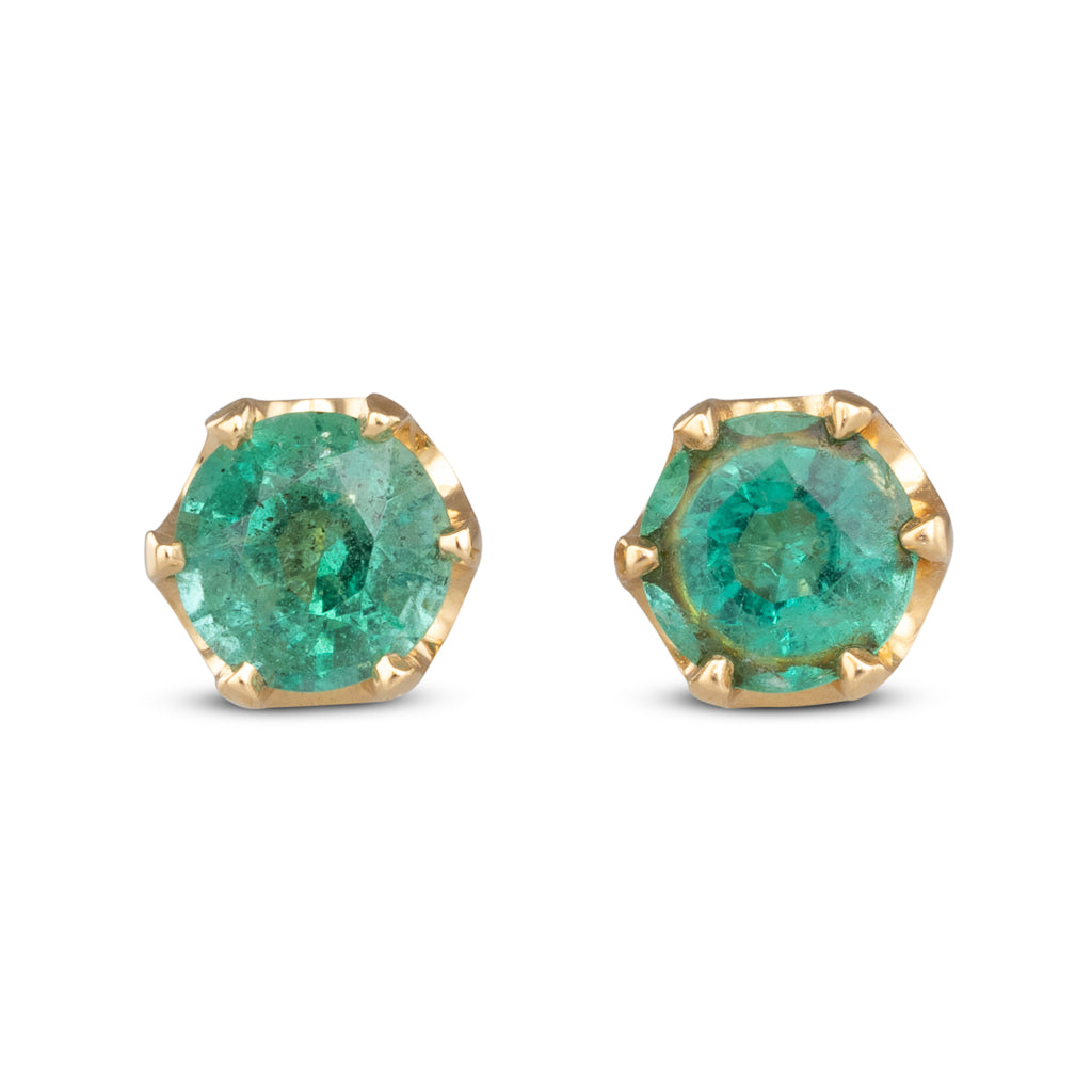Emerald Stud Earrings