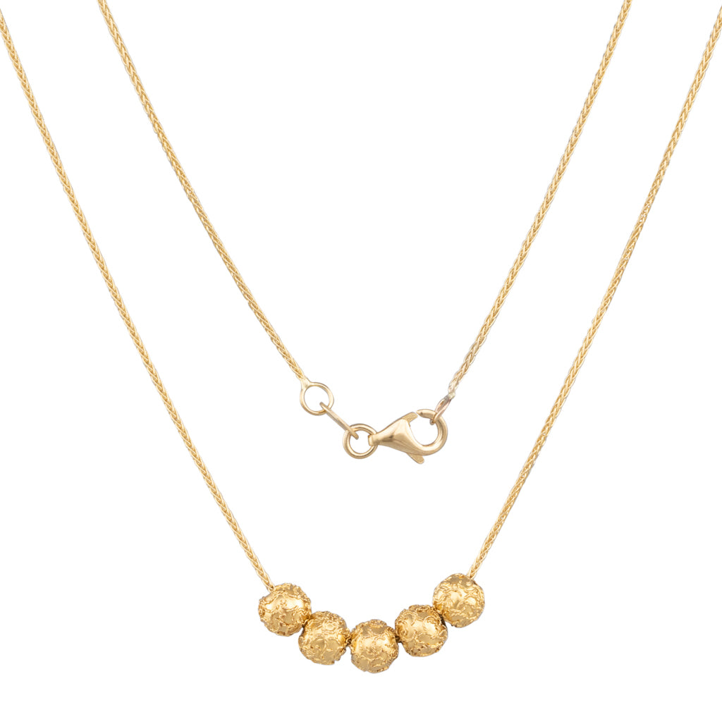 Antique Bead Slider Necklace