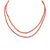 Double Strand of Orange Sapphires