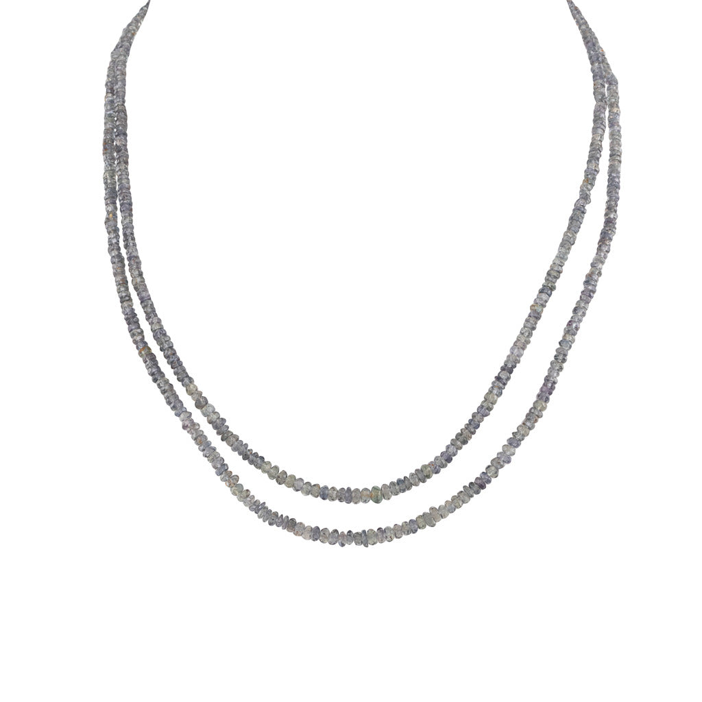 Double Strand Green Sapphire Beads