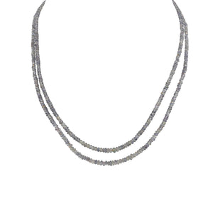 Double Strand Green Sapphire Beads