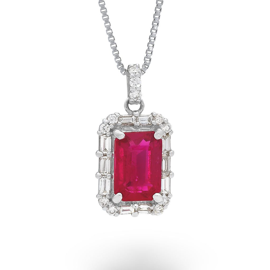 Ruby and Diamond Pendant