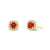 Ruby & Diamond Stud Earrings