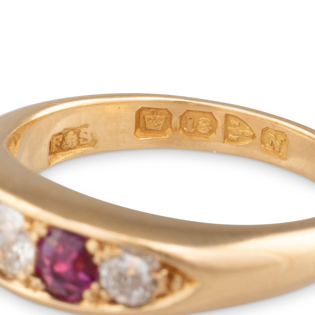 Antique Diamond and Ruby Ring