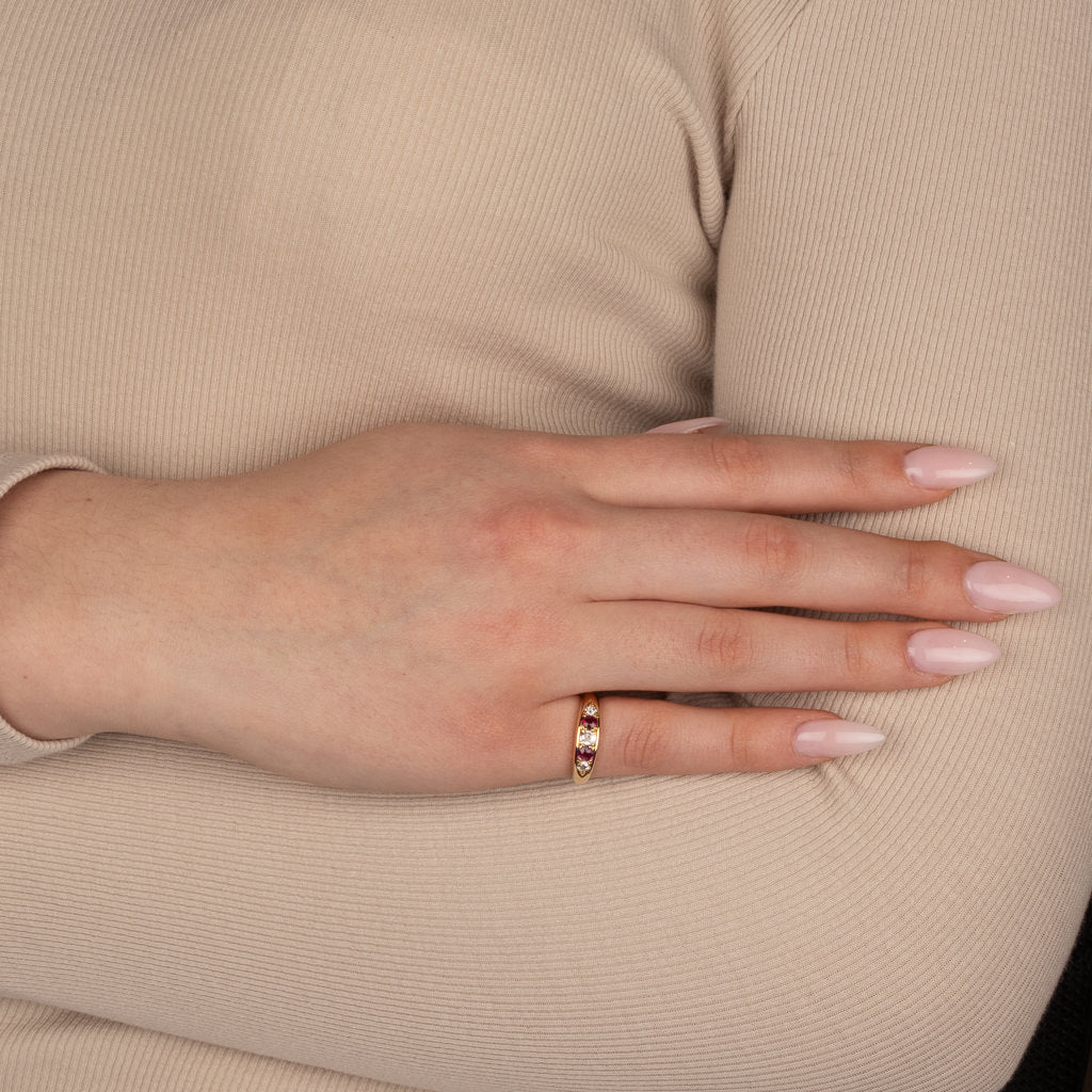 Antique Diamond and Ruby Ring