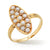 Navette Seed Pearl Ring
