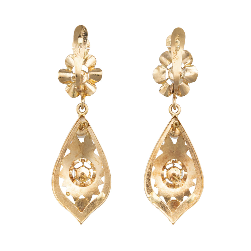 Antique Style Gold Earrings