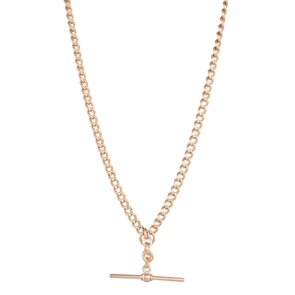 Antique 9ct Rose Gold Fob Chain