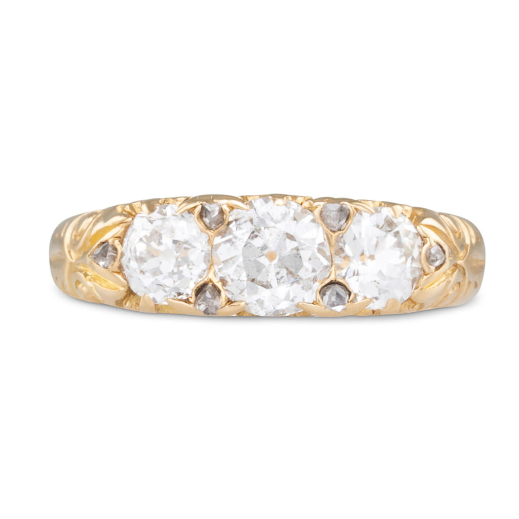Half Hoop Diamond Ring