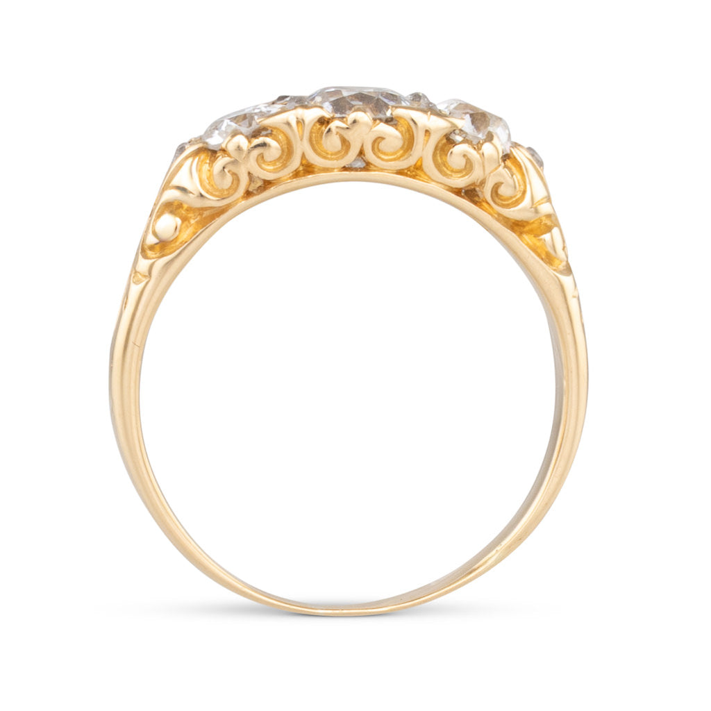 Half Hoop Diamond Ring
