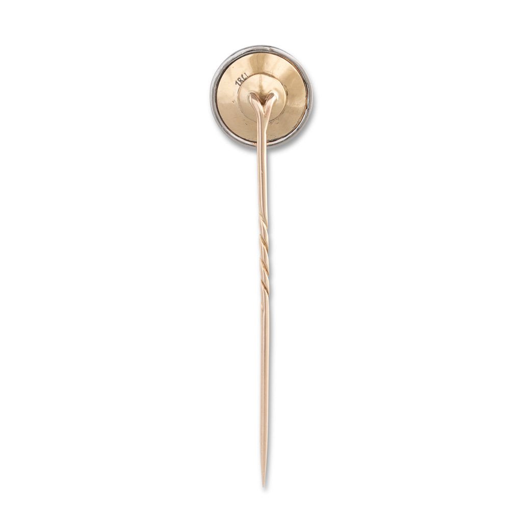 Art Deco Enamel & Diamond Stick Pin