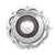 Victorian Domed Silver Brooch