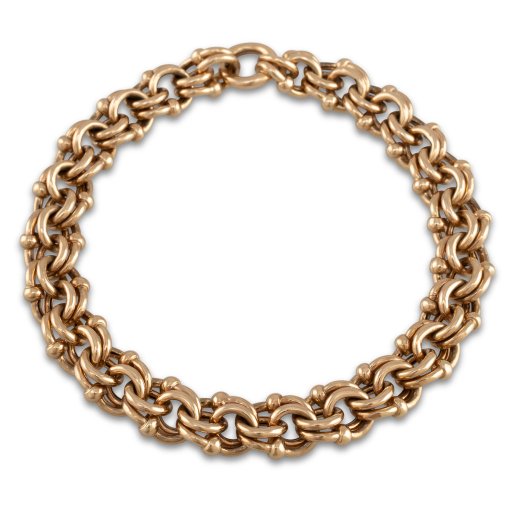 Fancy Link Gold Bracelet