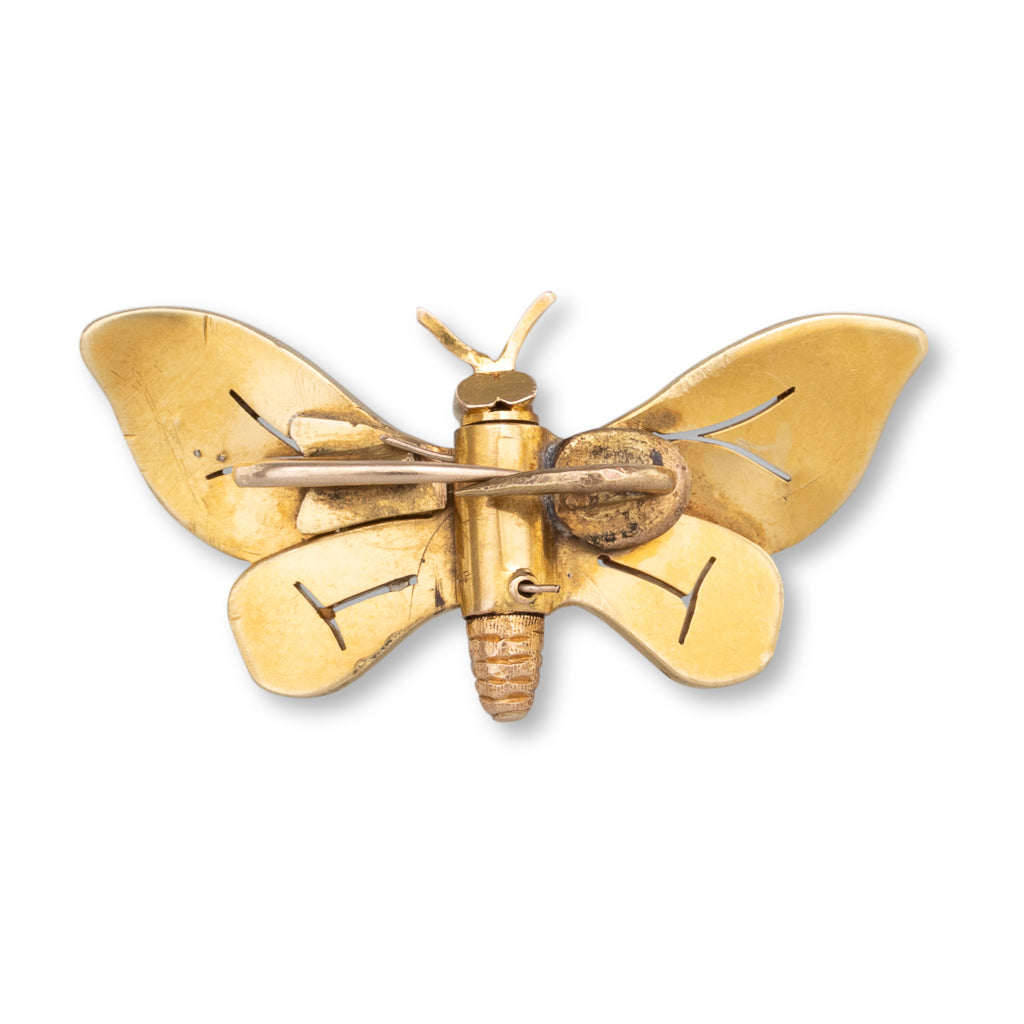 Victorian Butterfly Brooch Clip