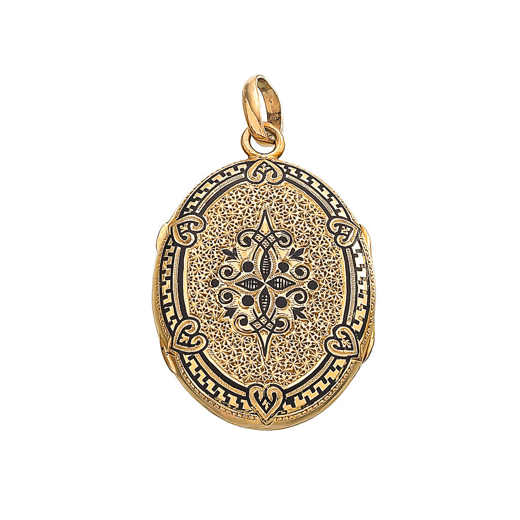 Antique French Enamel Locket
