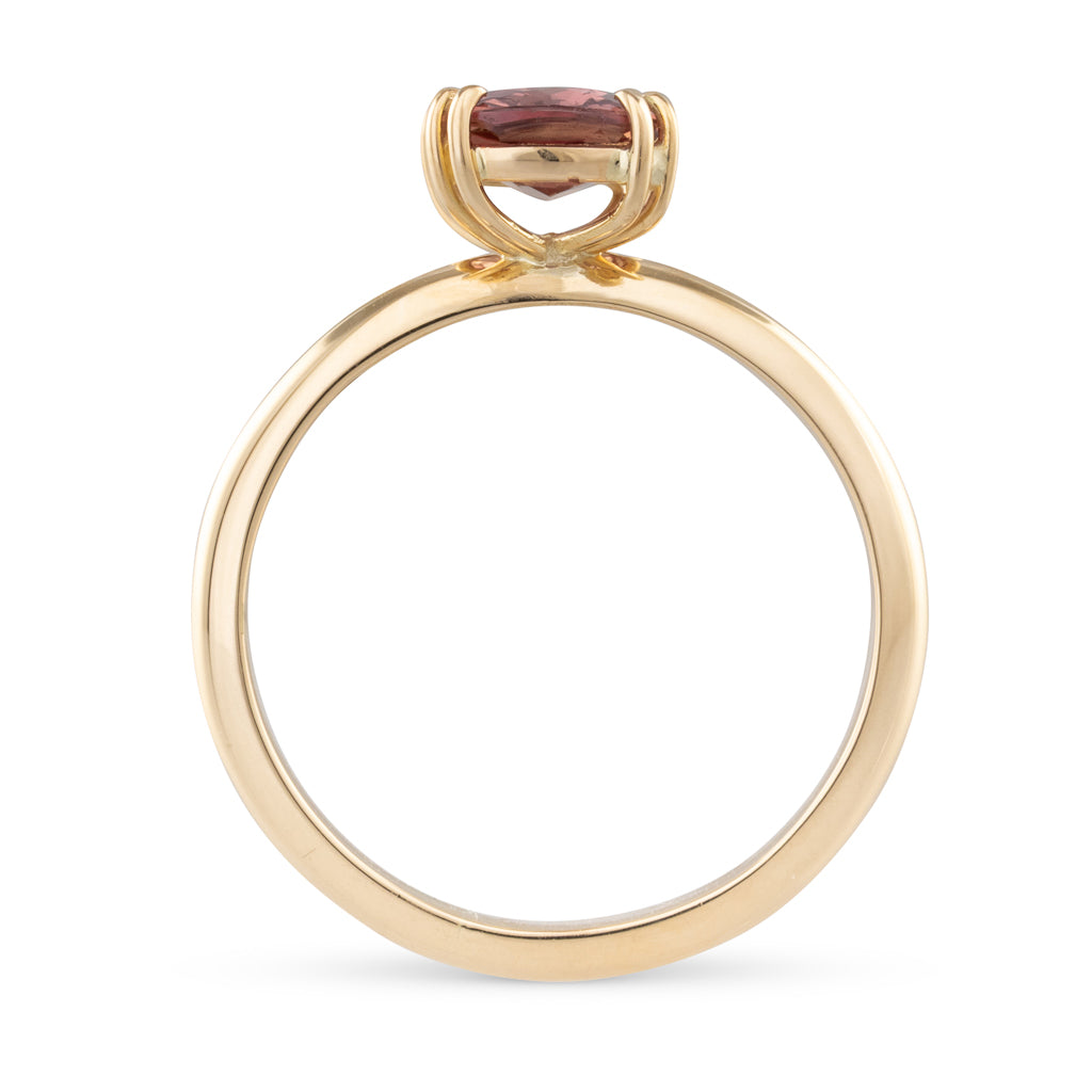 Orange Sapphire Solitare