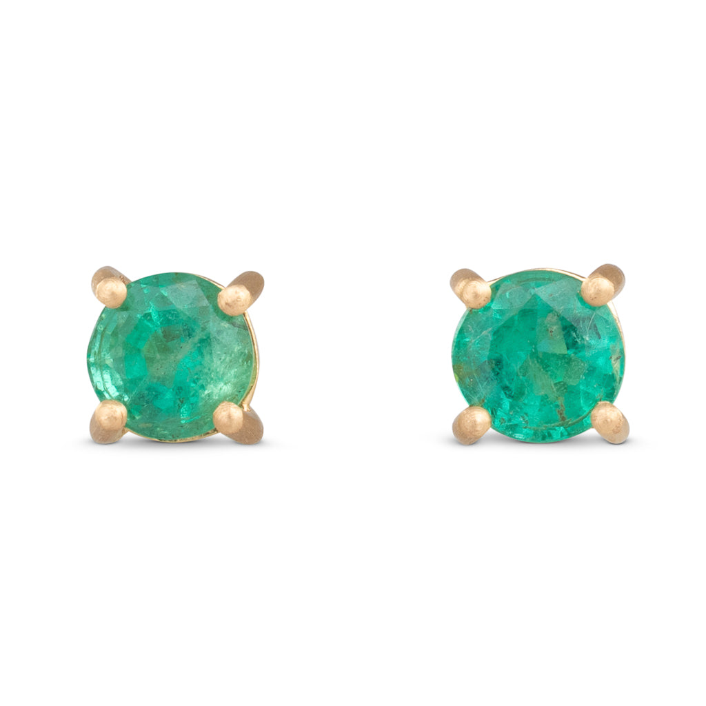 Emerald Stud Earrings