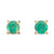 Emerald Stud Earrings