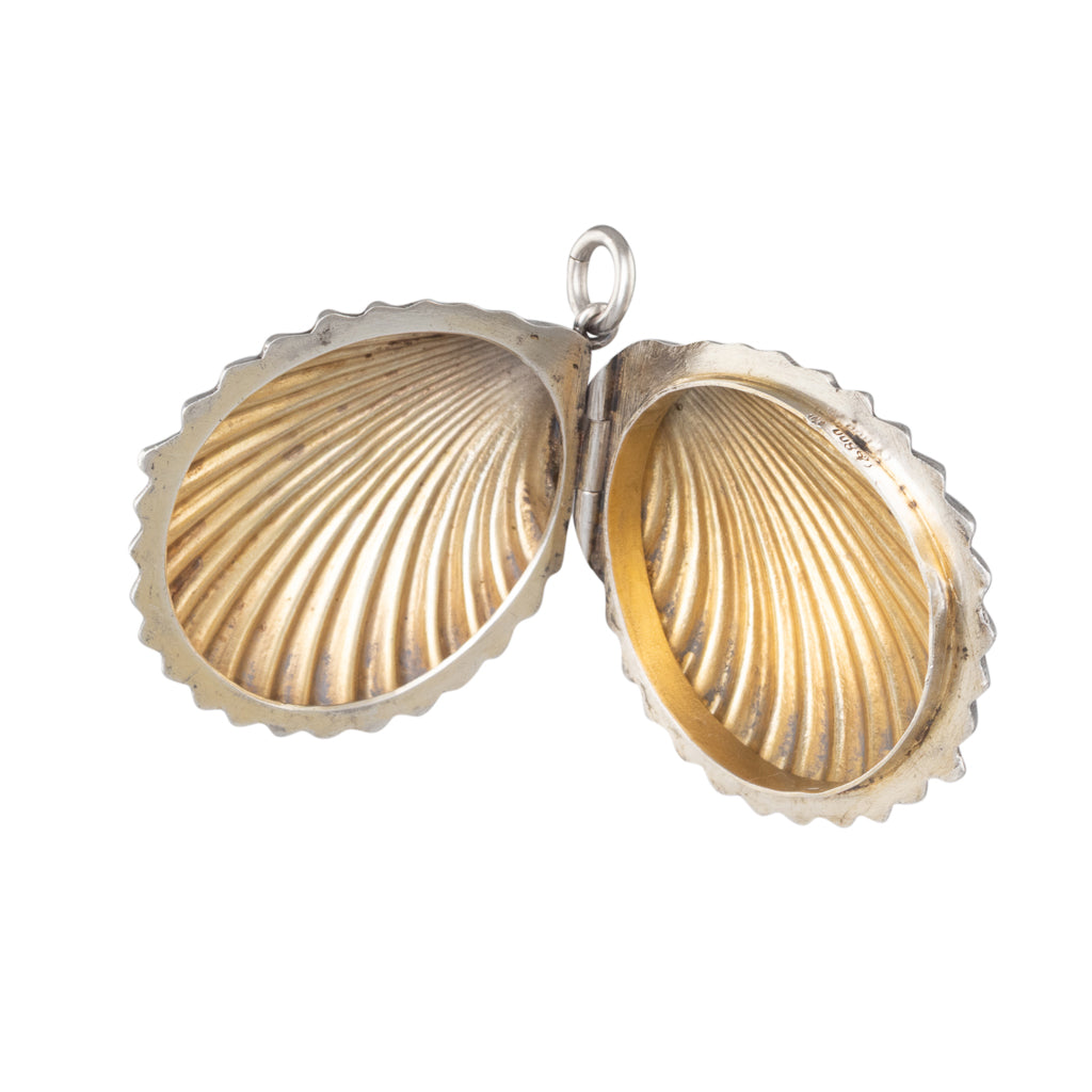 Silver Shell Locket