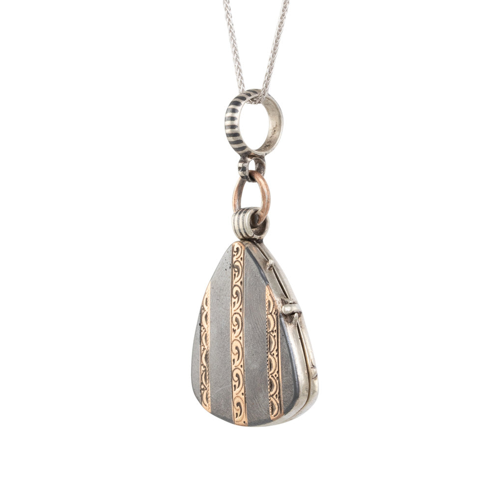 Triangular Niello Locket