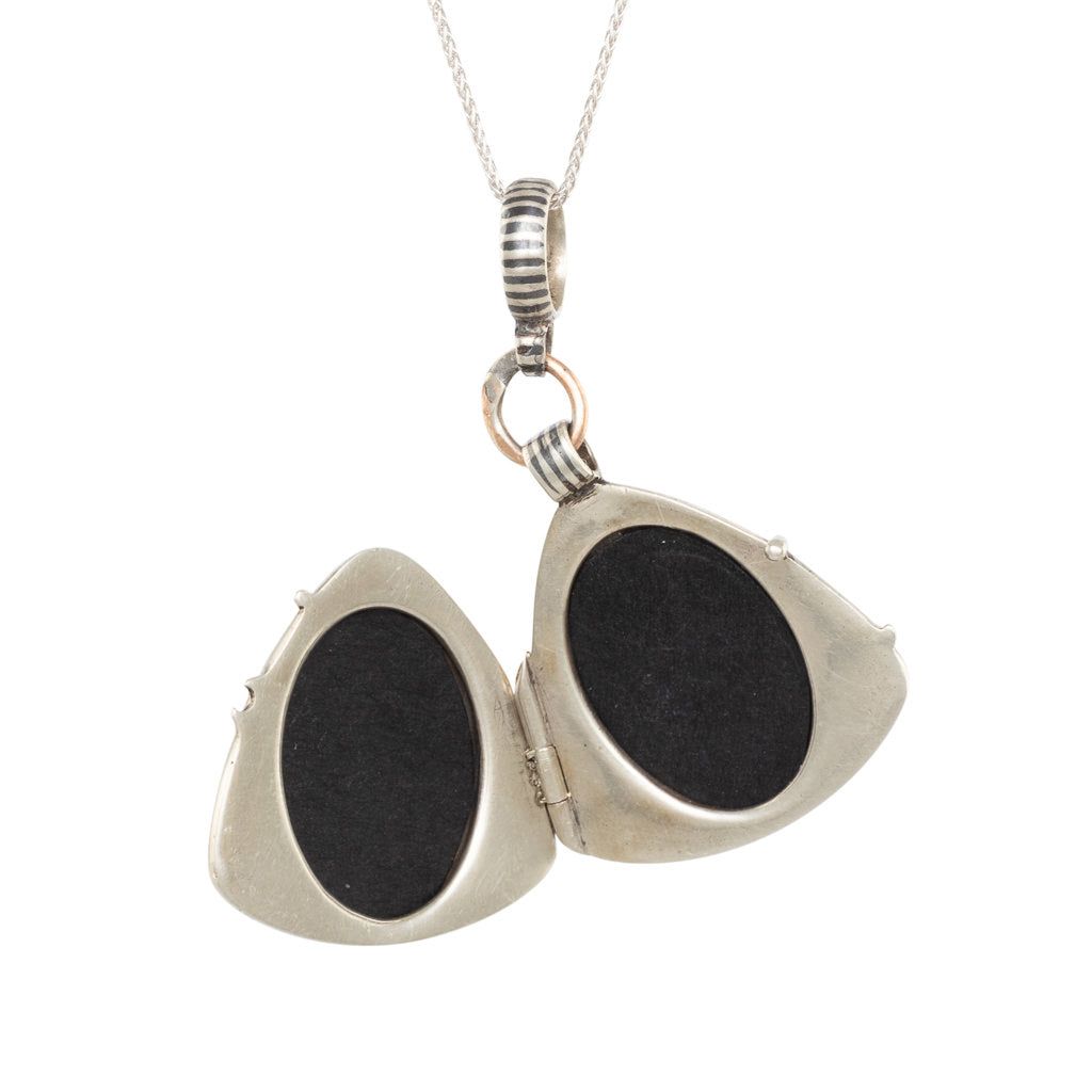 Triangular Niello Locket