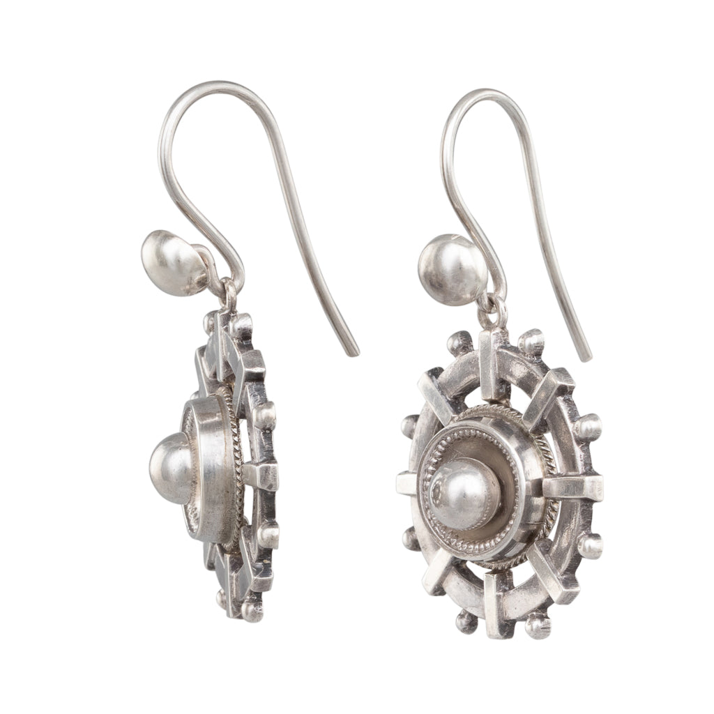 Victorian Silver Earrings