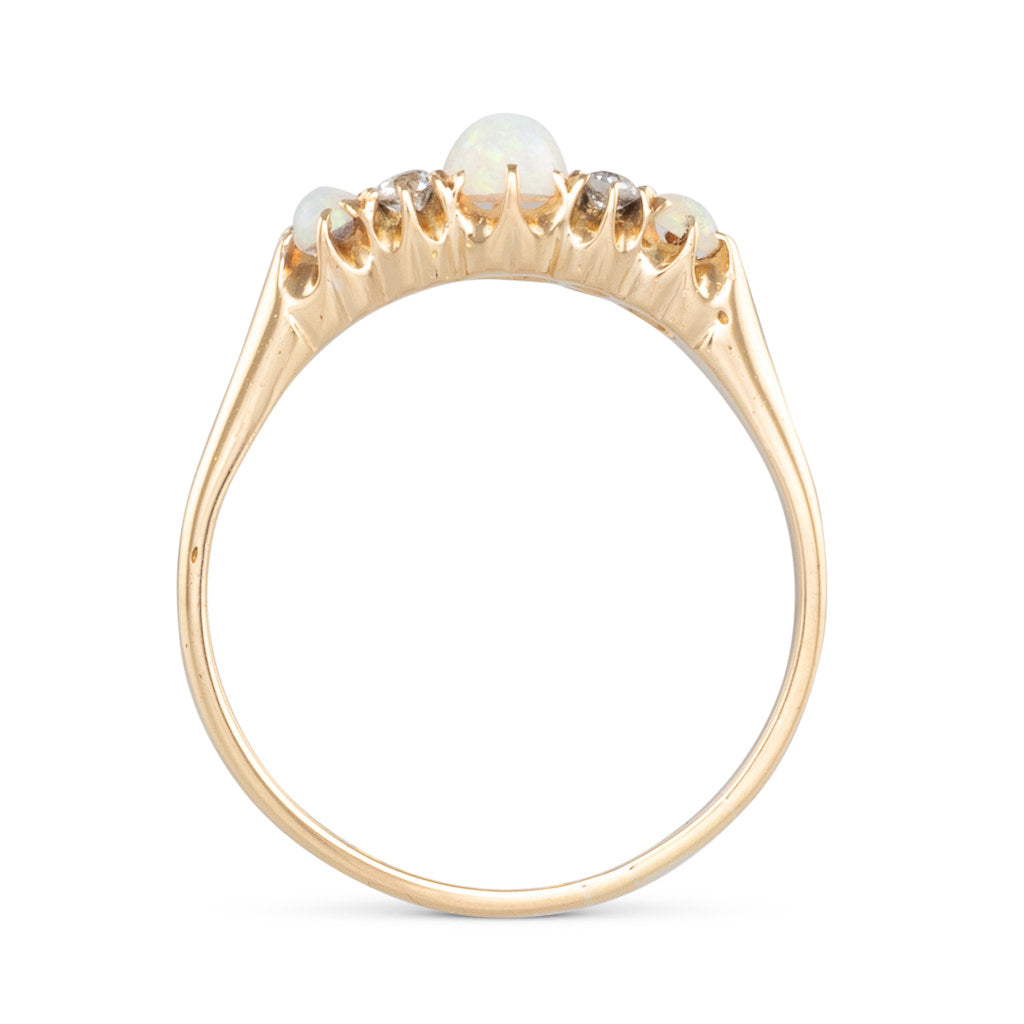 Opal and Diamond Ring
