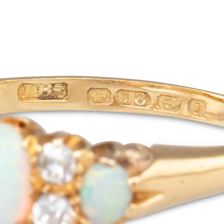 Opal and Diamond Ring