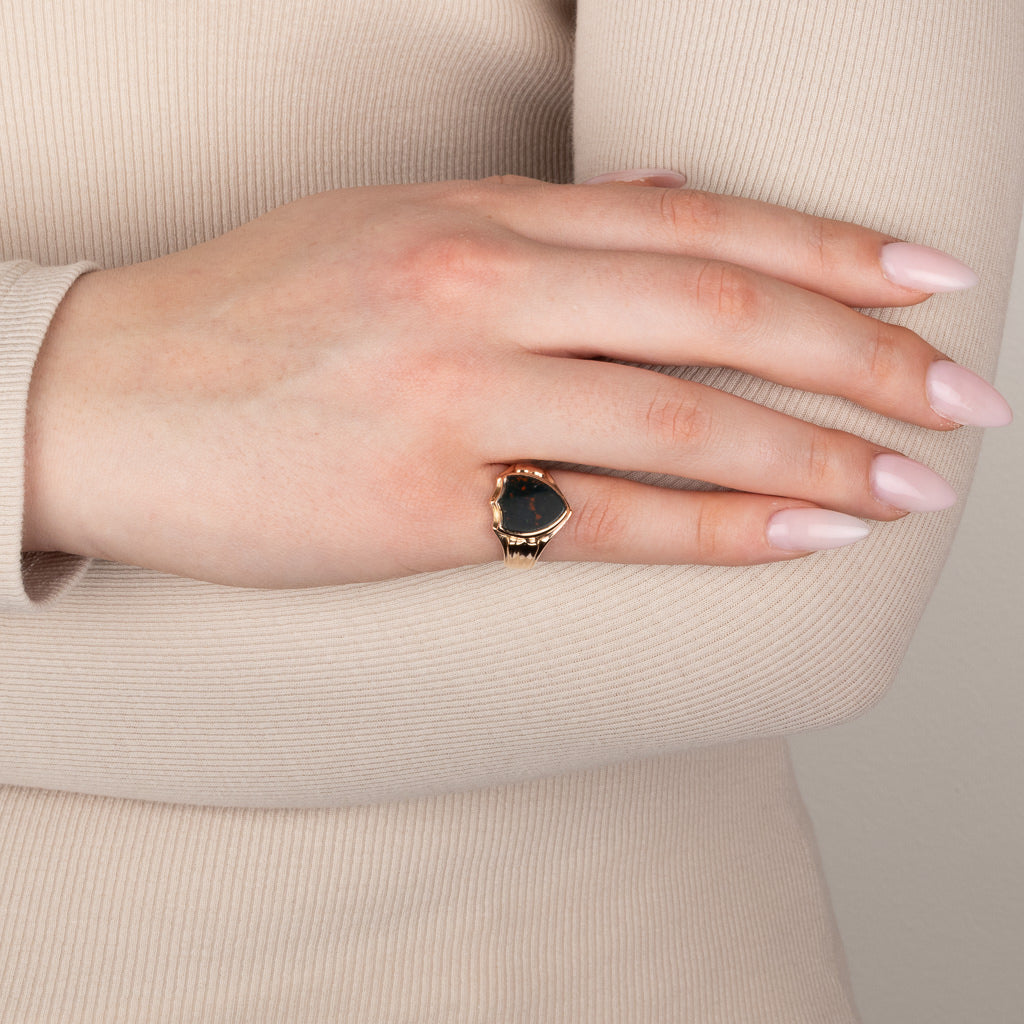 Bloodstone Signet Ring