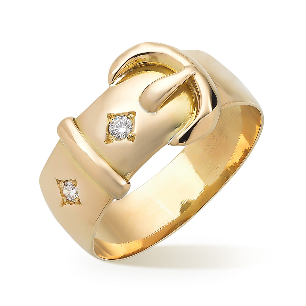 Diamond Buckle Ring