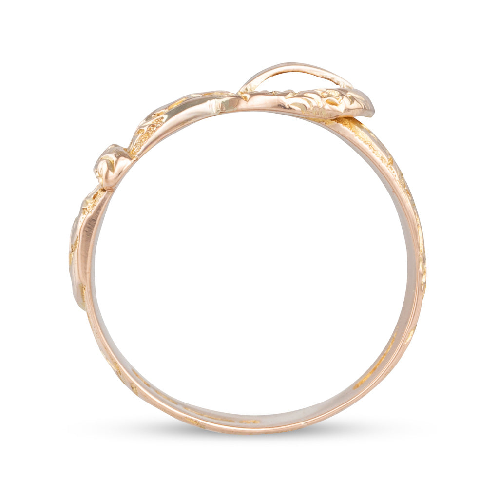 Antique Engraved Buckle Ring