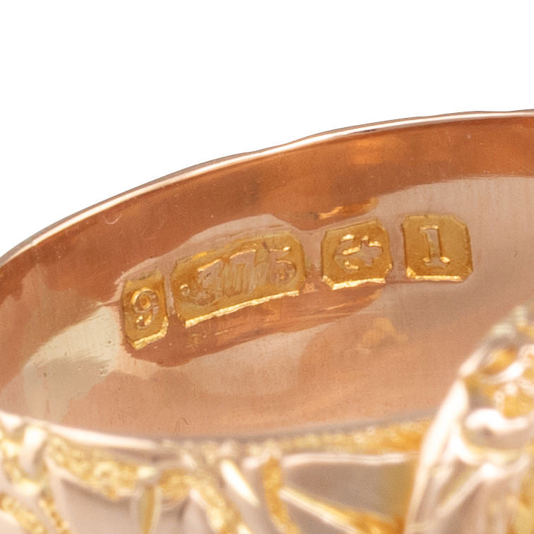 Antique Engraved Buckle Ring