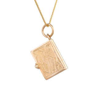 French Book Locket with Coral