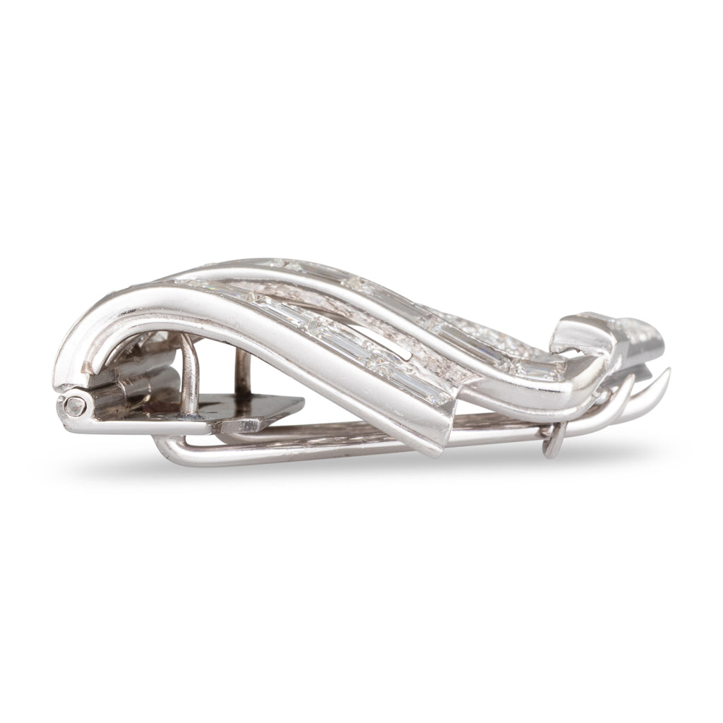 French Diamond Set Dress Clip