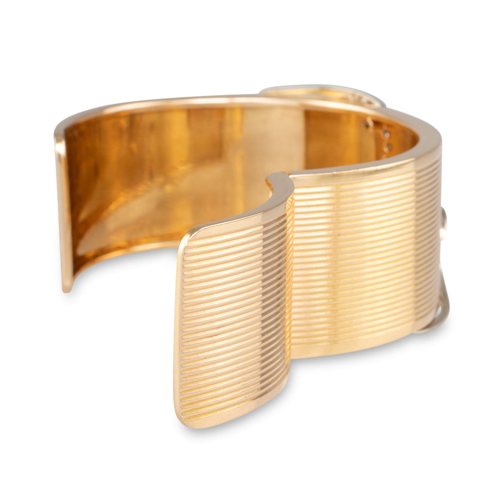 Cuff Bangle with Diamond Accents