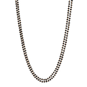 Victorian Onyx Bead Necklace