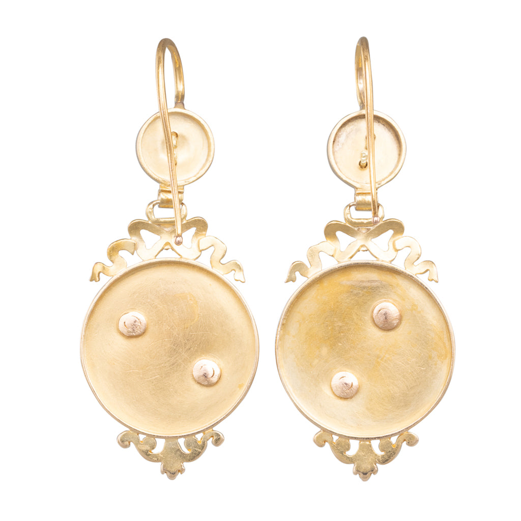 Multi Tone French Drop Earrings