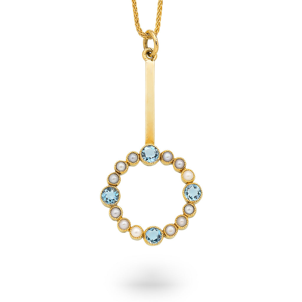 Antique Pendant with Pearls