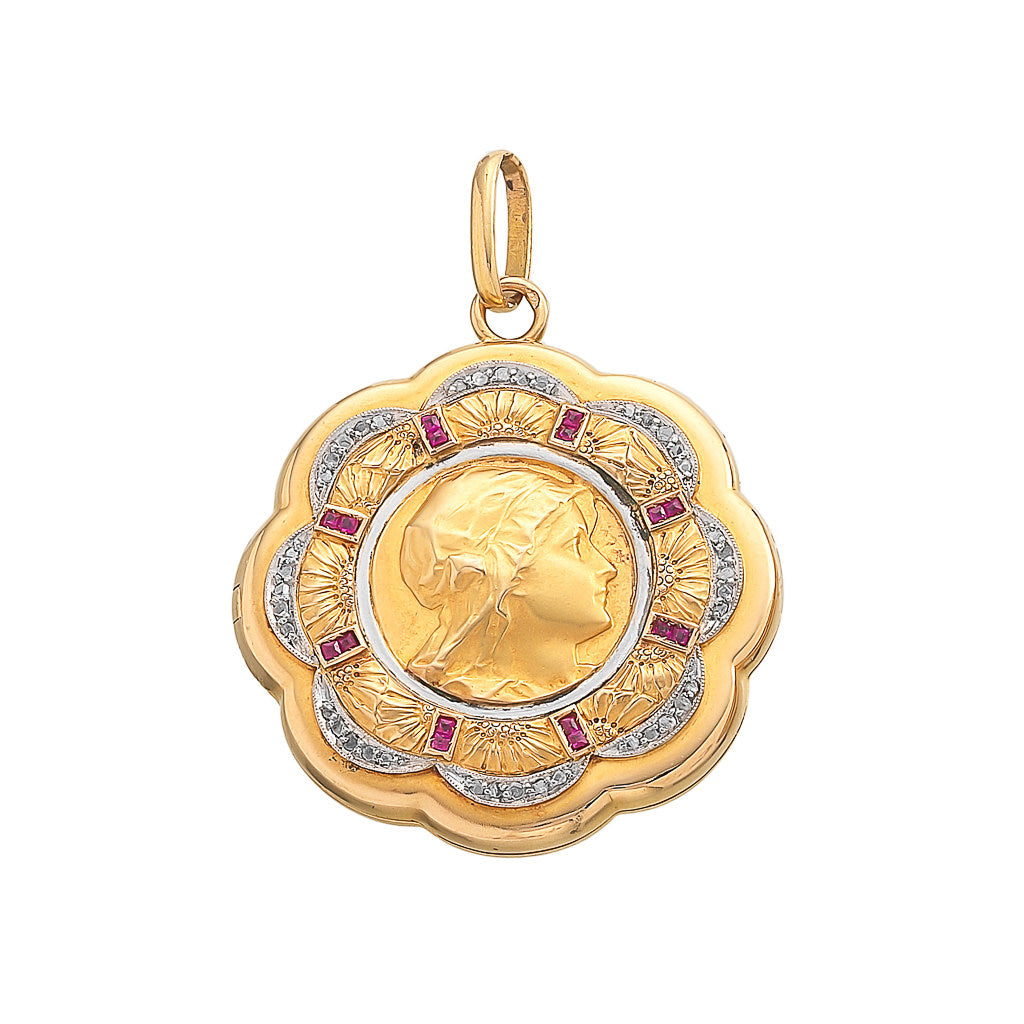 French Gold Locket