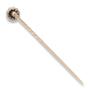 Pearl and Diamond Cluster Stick Pin