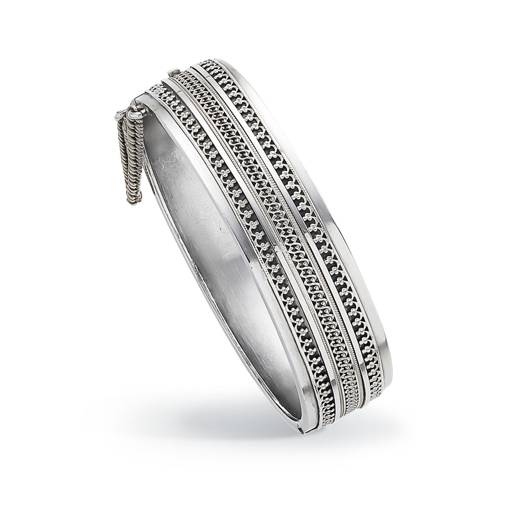 Victorian Silver Bangle