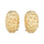 Textured Gold Clip On Earrings