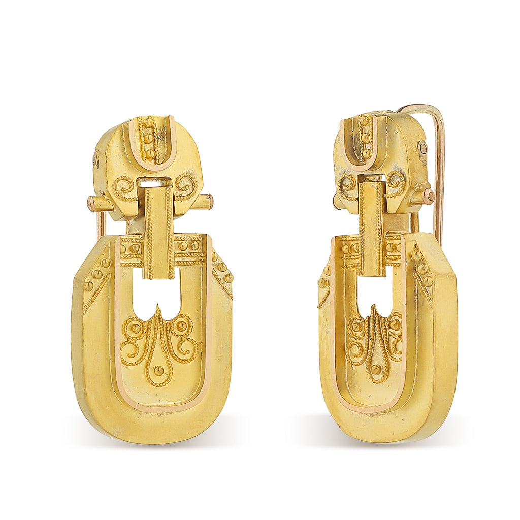 Victorian Gold Earrings