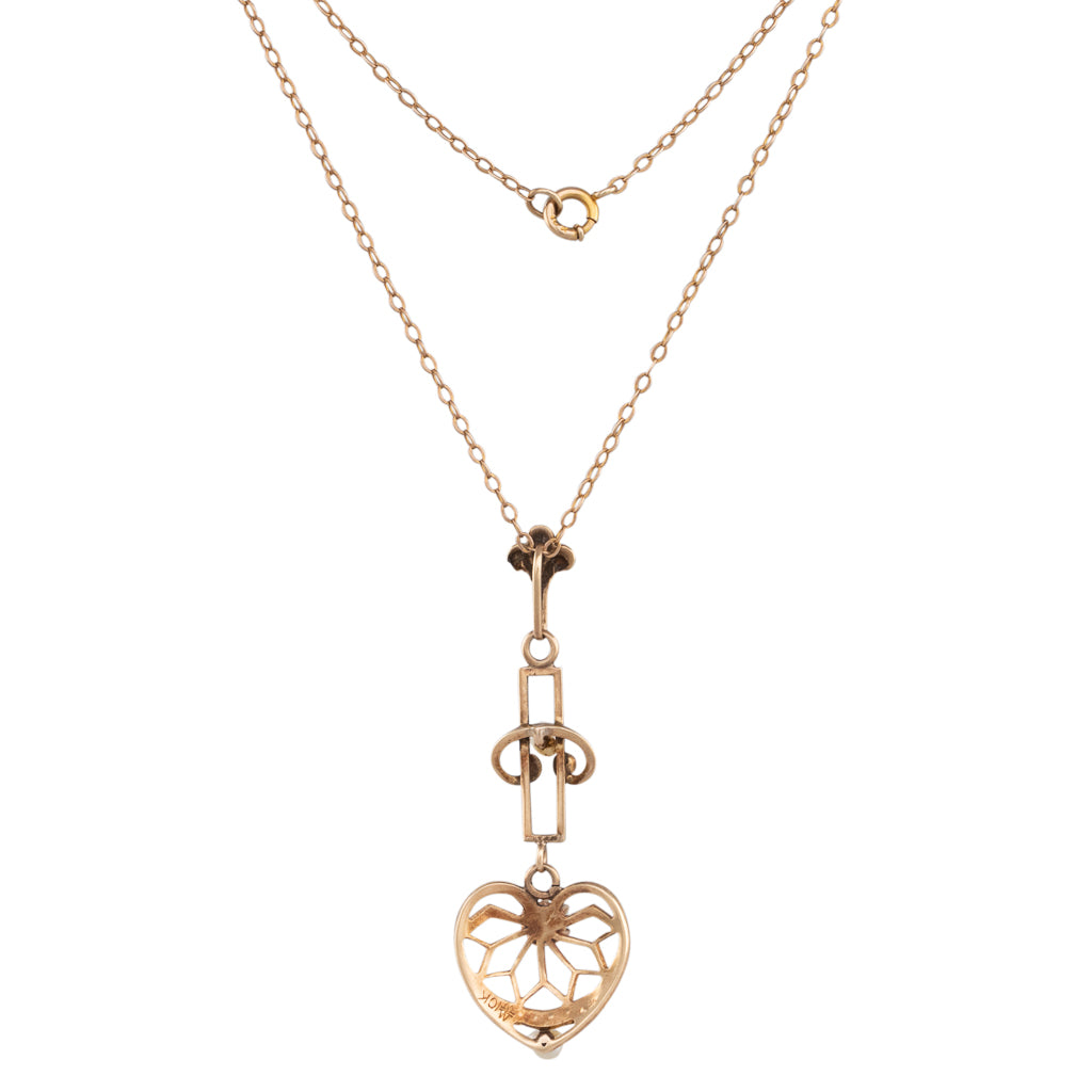 Antique Pendant with Opal & Pearls