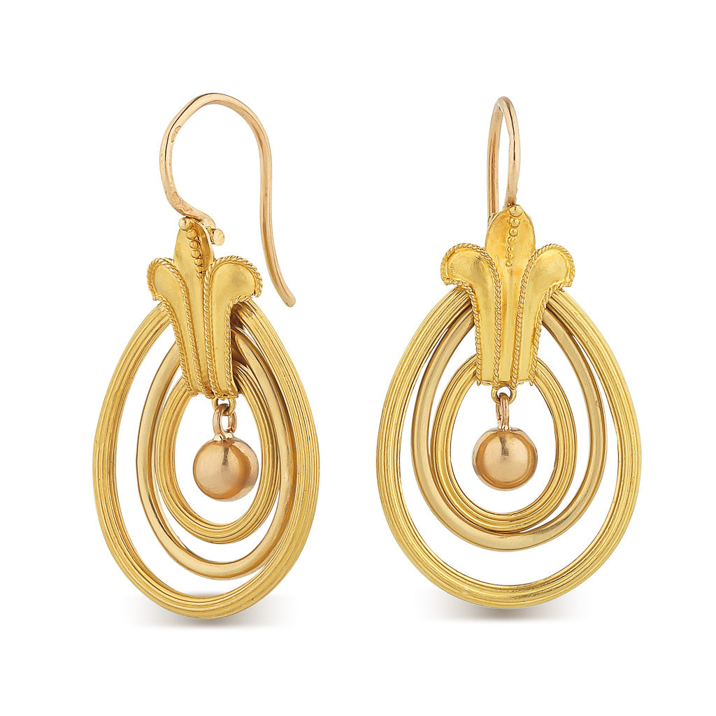 French Antique Drop Earrings