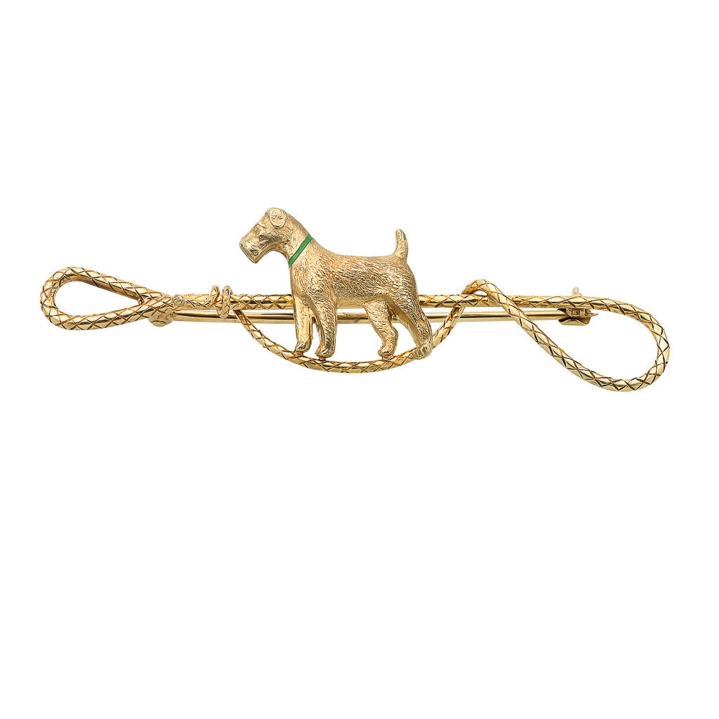 Hunting Dog Bar Brooch