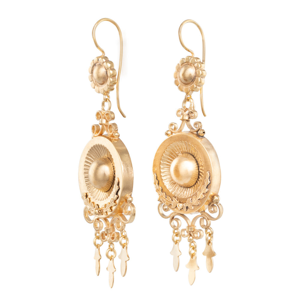 Victorian Gold Drop Earrings